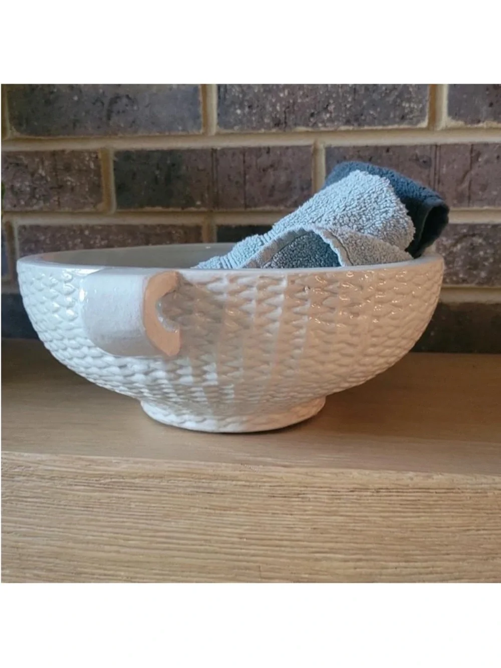NWT Threshold x Studio McGee Haile Cream Ceramic Serving Bowl with Handles